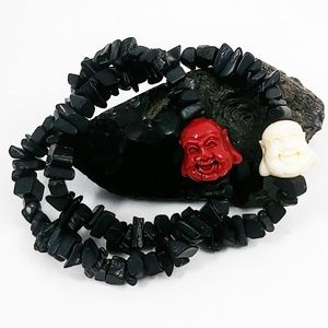 Crystal Cove Boutique Jewelry - Black Tourmaline Buddha Pair Crystal Cove Boutique Jewelry - Black Tourmaline Buddha Pair
